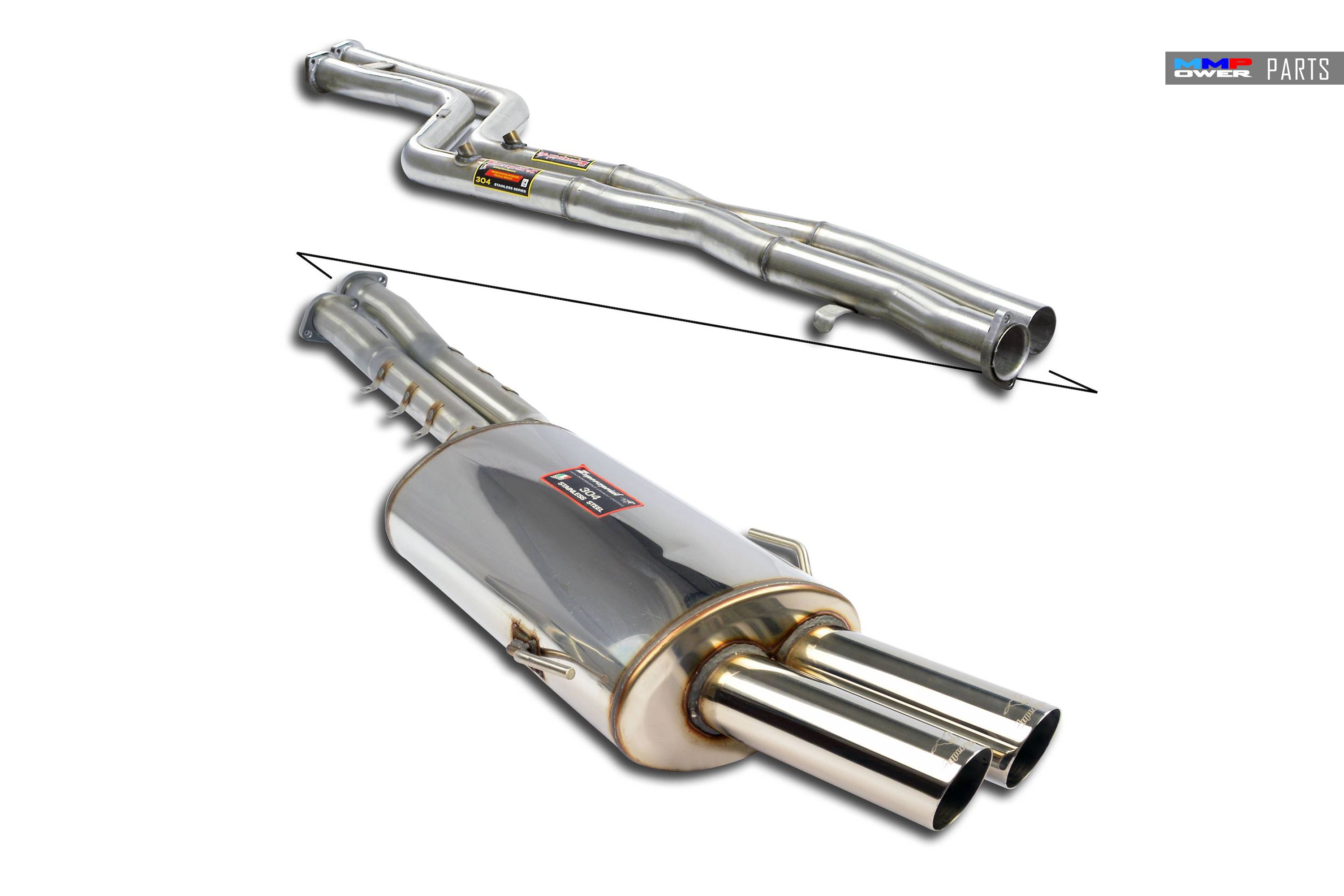 SUPERSPRINT BMW E36 M3 SON SUSTURUCU ve XPIPE 