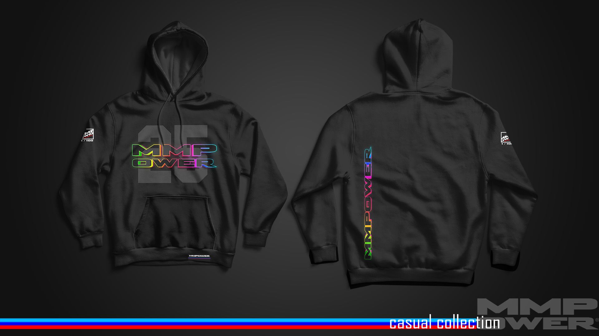 MMPower 25.YIL ÖZEL TASARIMLI SİYAH RENK HOODİE (SWEATSHIRT)